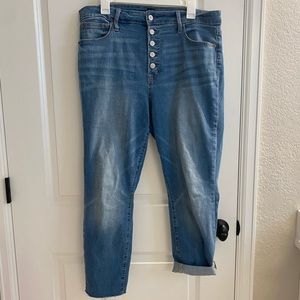 Gap button fly high waist mom jeans
